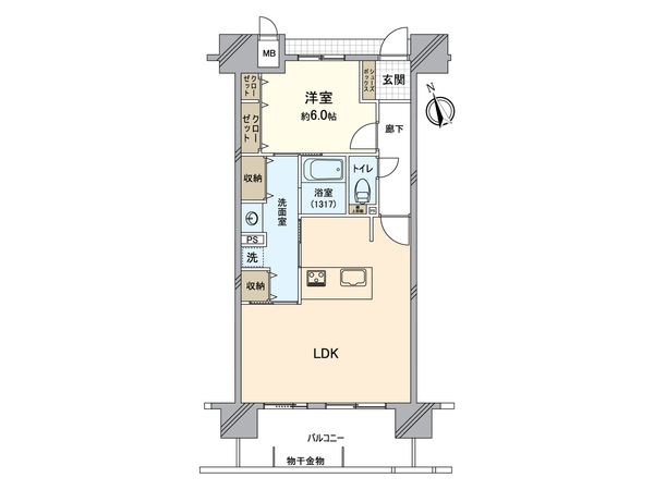 アルファライフ岡大医学部前 間取図(平面図) アルファライフ岡大医学部前 間取図(平面図)