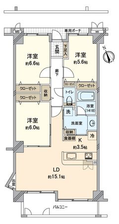 ビ・ウェル後楽園 間取図(平面図) ビ・ウェル後楽園 間取図(平面図)