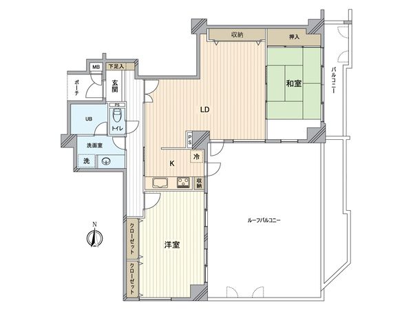 両備グレースマンション医大西 間取図(平面図)