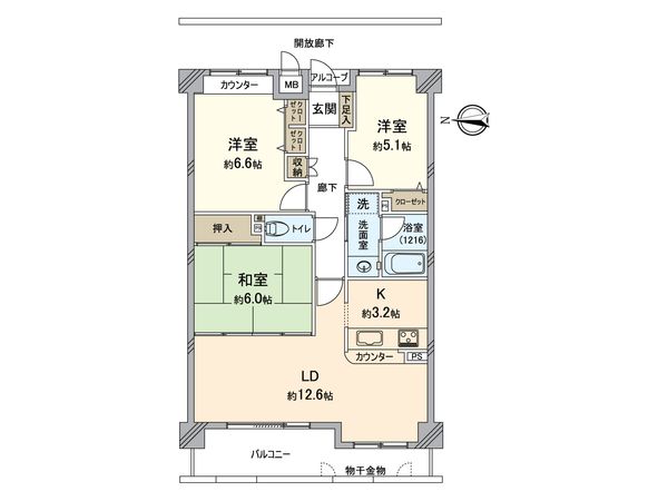 ファミール伊島 間取図(平面図) ファミール伊島 間取図(平面図)