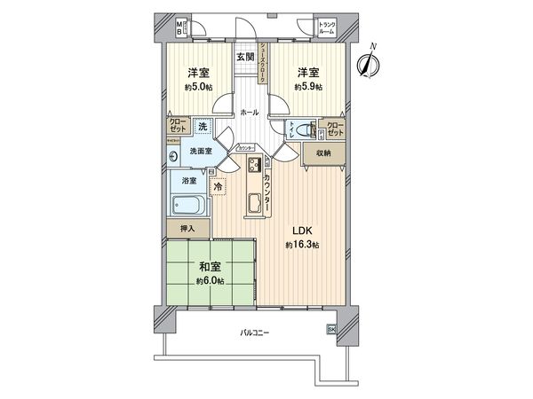 アルファステイツ大元駅前 間取図(平面図)