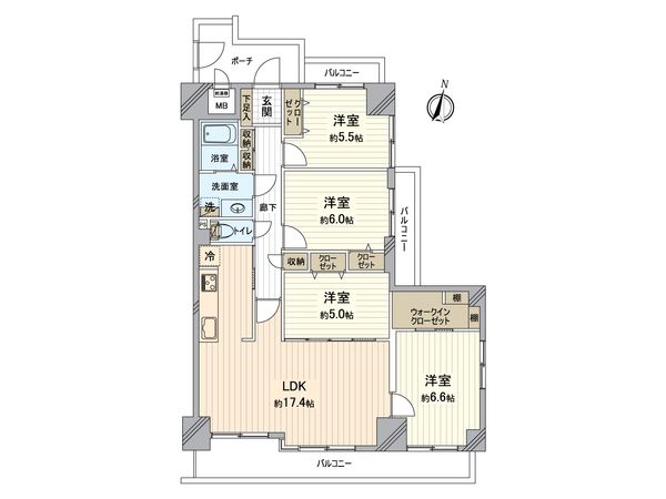 サーパス中井町 間取図(平面図) サーパス中井町 間取図(平面図)