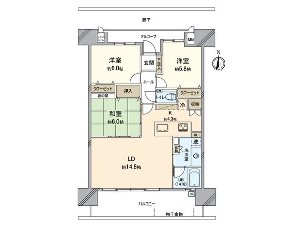 パーソンズフェリーチェ津島西坂 間取図(平面図) パーソンズフェリーチェ津島西坂 間取図(平面図)