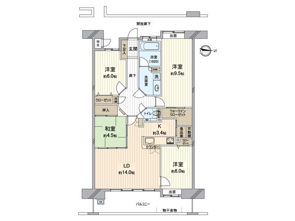 フローレンス中山下グランドアーク 間取図(平面図) フローレンス中山下グランドアーク 間取図(平面図)