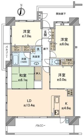 アウルステージ伊島北町 間取図(平面図) アウルステージ伊島北町 間取図(平面図)