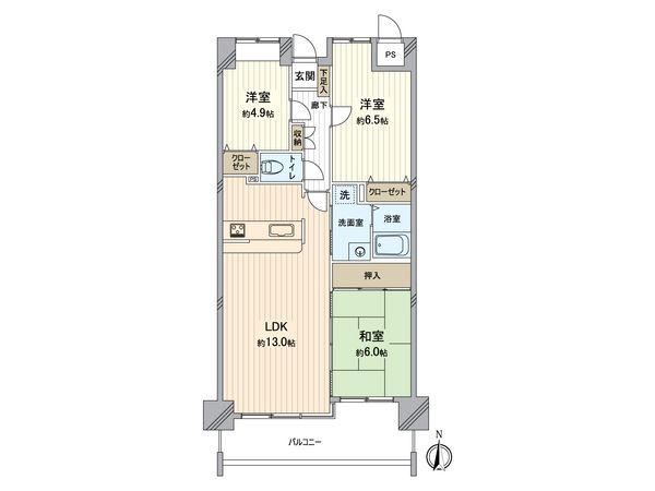 ダイヤモンドフォーラム原尾島 間取図(平面図) ダイヤモンドフォーラム原尾島 間取図(平面図)
