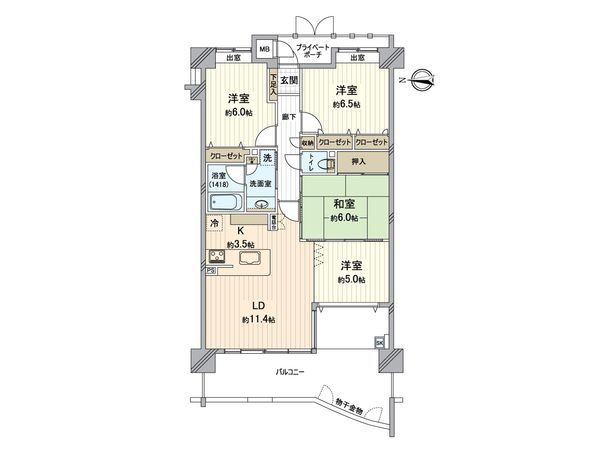 パークヒルズ門田屋敷 間取図(平面図) パークヒルズ門田屋敷 間取図(平面図)
