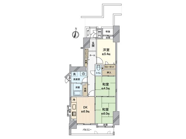 サーパス東古松 間取図(平面図) 間取図(平面図)