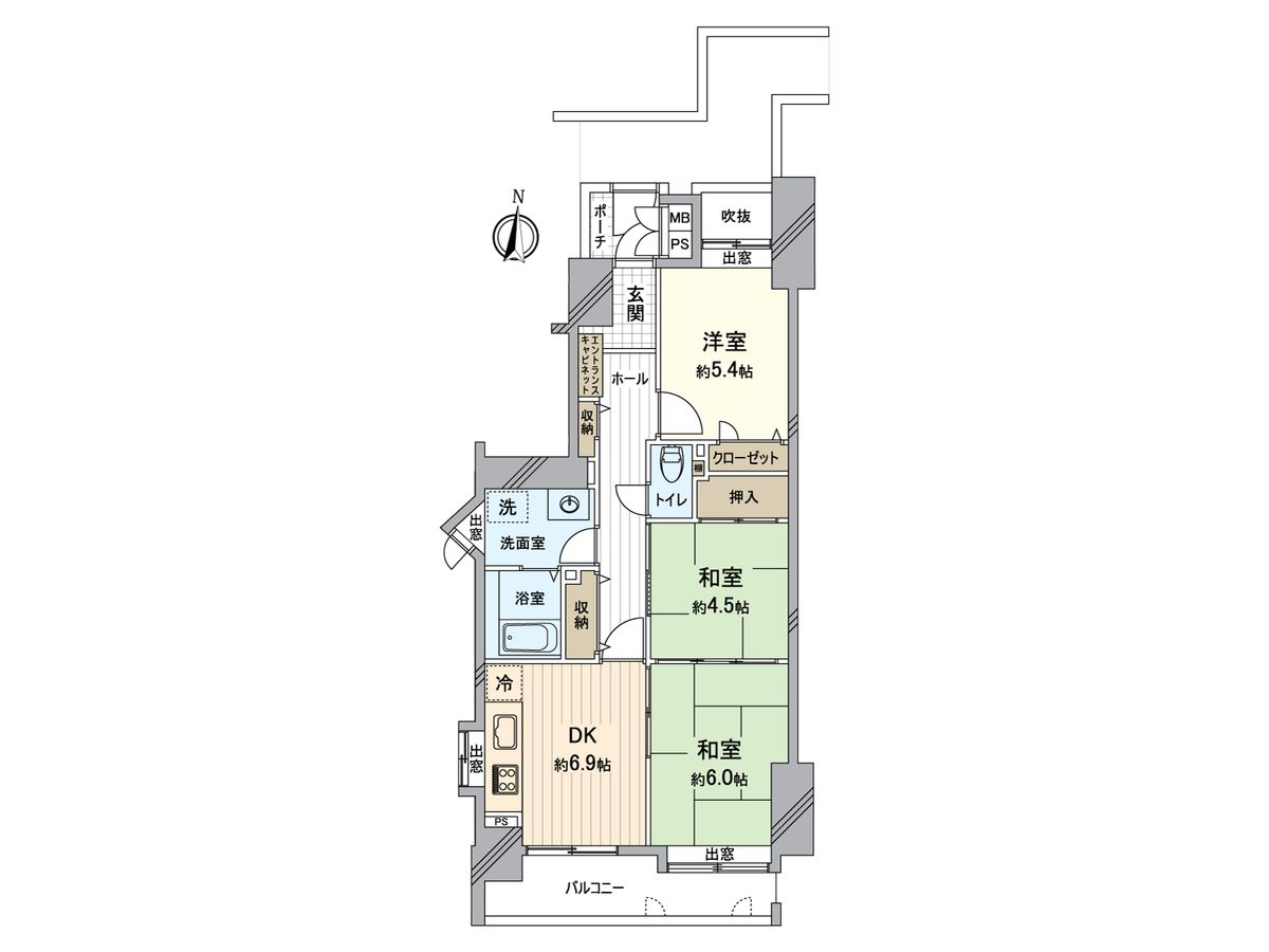 サーパス東古松 間取図(平面図) 間取図(平面図)