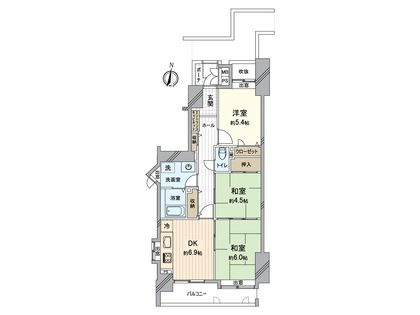 サーパス東古松 間取図(平面図) 間取図(平面図)