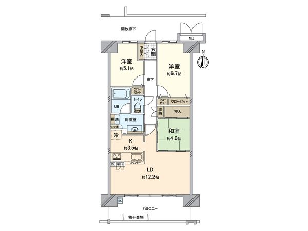 ポレスター岡山ターミナルシティ 間取図(平面図) ポレスター岡山ターミナルシティ 間取図(平面図)