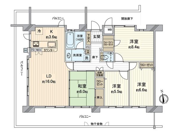 クラース福富 間取図(平面図) クラース福富 間取図(平面図)