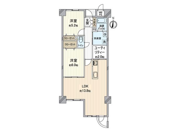 サーパス豊成 間取図(平面図) サーパス豊成 間取図(平面図)