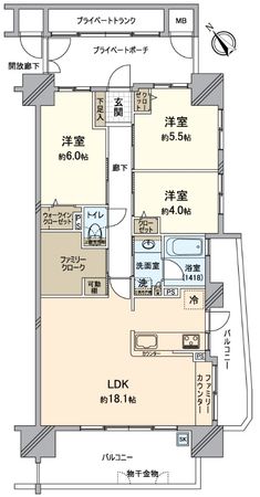 ヴェルディ・ザ・ガーデン芳泉イースト 間取図(平面図) ヴェルディ・ザ・ガーデン芳泉イースト 間取図(平面図)
