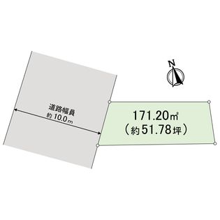 広島市西区東観音町所在土地(9番街区) 地形図