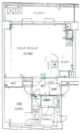 ロイヤルヴァンベール大山 間取図(平面図)