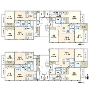広島市西区高須二丁目所在土地建物 間取図(平面図)
