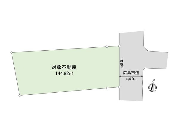 福田3丁目土地(古家あり) 区画図 区画図