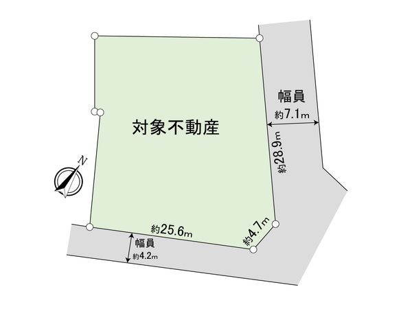 落合南1丁目 土地(古家あり) 区画図 落合南1丁目 土地(古家あり) 区画図