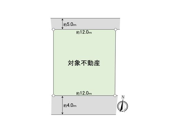 安東4丁目 土地(古家あり) 区画図 安東4丁目 土地(古家あり) 区画図