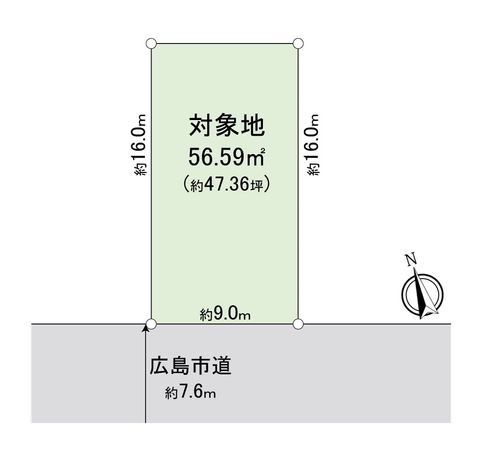 観音新町1丁目土地 区画図 区画図