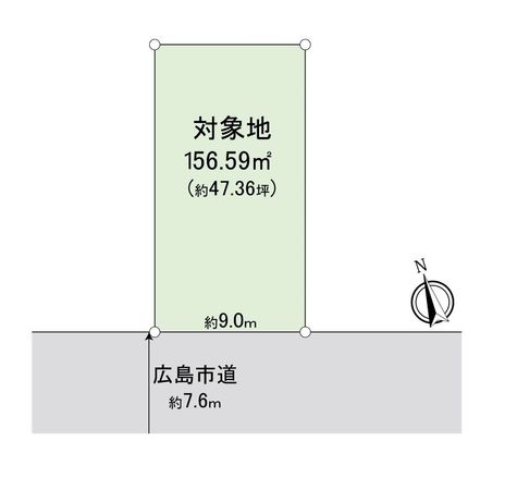 観音新町1丁目土地 区画図