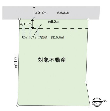 温品3丁目 土地(古家あり) 区画図 温品3丁目 土地(古家あり) 区画図