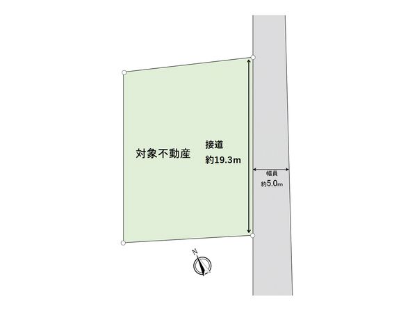 古市3丁目土地(古家あり) 区画図 区画図