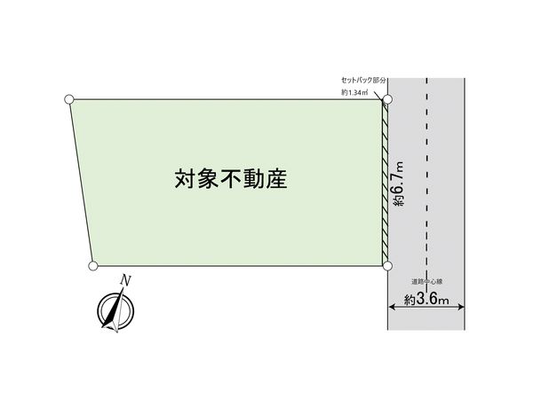 千同1丁目 土地(古家あり) 区画図 区画図