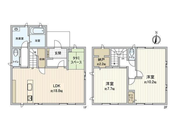 石内北2丁目 戸建 間取図(平面図)