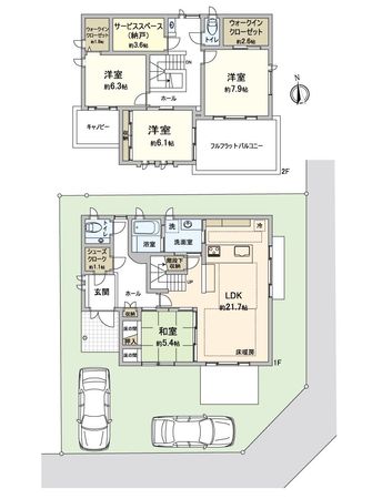 伴南5丁目戸建 間取図(平面図) 伴南5丁目戸建 間取図(平面図)