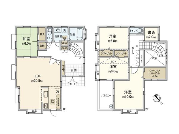 山本新町1丁目 戸建 間取図(平面図) 山本新町1丁目 戸建 間取図(平面図)