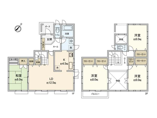 大塚西7丁目 戸建 間取図(平面図)