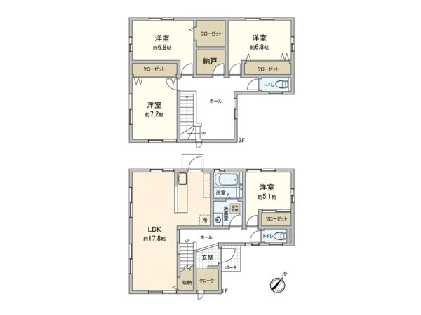 伴北七丁目 戸建 間取図(平面図) 伴北七丁目 戸建 間取図(平面図)