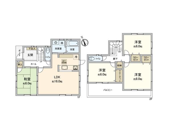 相田1丁目 戸建 間取図(平面図) 相田1丁目 戸建 間取図(平面図)
