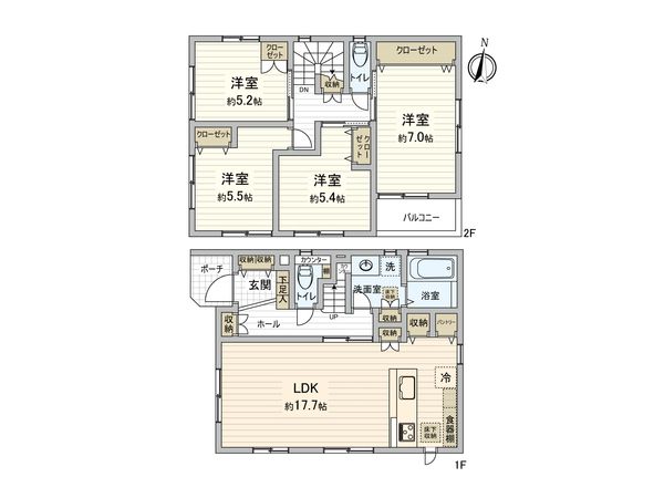 長束西5丁目 新築 間取図(平面図) 長束西5丁目 新築 間取図(平面図)
