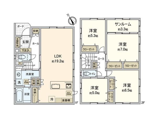 カーサ・ヴェルディ川内3丁目 No.25B-10 間取図(平面図)