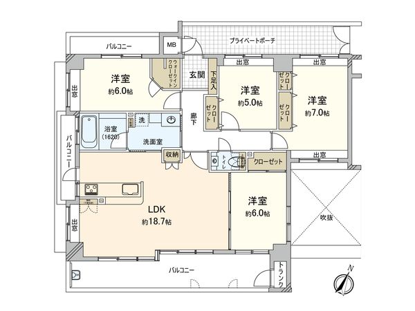 フローレンス戸坂中町 間取図(平面図) 間取図(平面図)