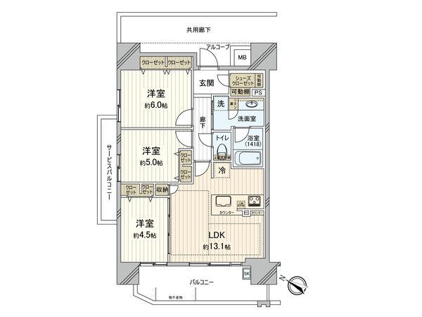 プレサンスロジェ広島駅南ザ・タワー 間取図(平面図) プレサンスロジェ広島駅南ザ・タワー 間取図(平面図)