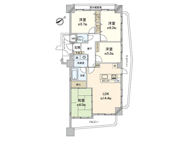 JCity古市駅前 間取図(平面図) JCity古市駅前 間取図(平面図)