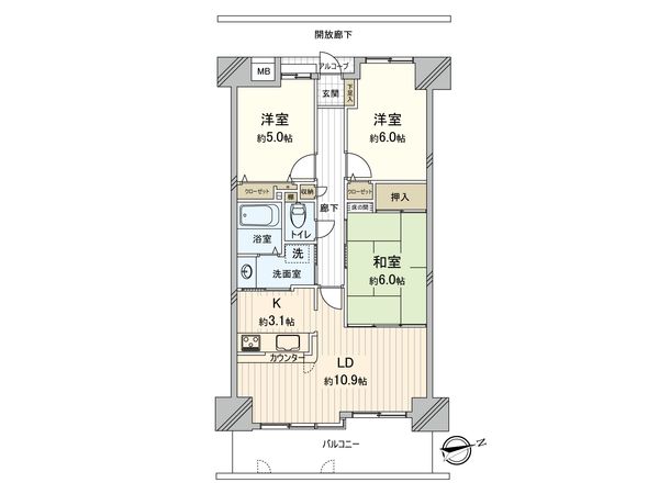 スカイハイツ中須 間取図(平面図) スカイハイツ中須 間取図(平面図)