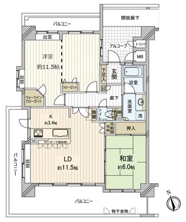 フローレンス古市センターコート 間取図(平面図) フローレンス古市センターコート 間取図(平面図)