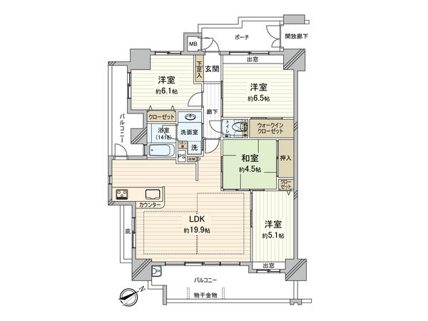ラルステージ牛田旭ロワジール 間取図(平面図) ラルステージ牛田旭ロワジール 間取図(平面図)