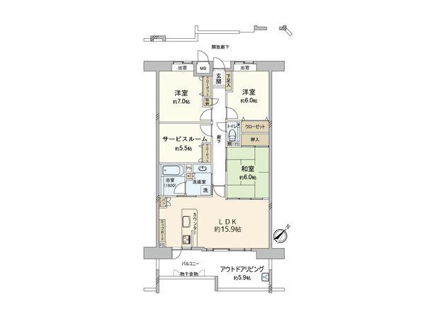 パークヒルズ高陽グランドステージ トイレ