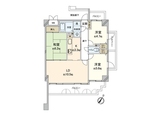 エトワール高陽 間取図(平面図) エトワール高陽 間取図(平面図)