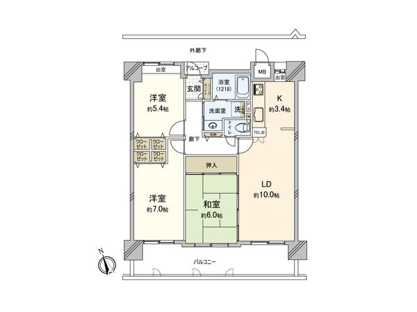 ロイヤルシャトー祇園 間取図(平面図) ロイヤルシャトー祇園 間取図(平面図)
