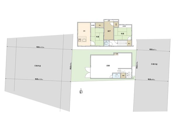 口田2丁目戸建 間取図(平面図)