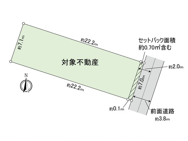 光南4丁目 土地No.2 区画図 光南4丁目 土地No.2 区画図