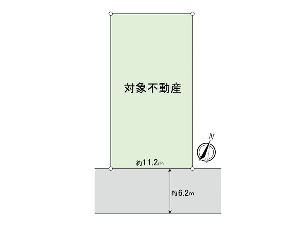 翠1丁目 土地(古家あり) 区画図 区画図