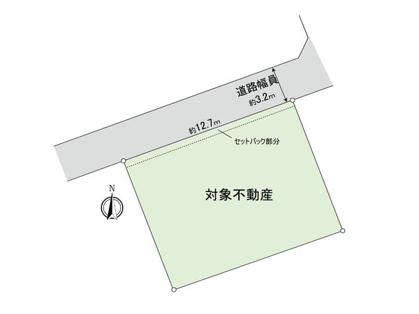 旭1丁目 土地(古家あり) 区画図 旭1丁目 土地(古家あり) 区画図